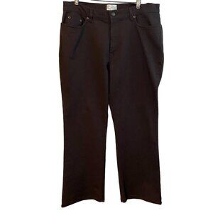 FDJ‎ French Dressing Jeans Olivia Flare Straight Brown Women Plus Size 16 Petite